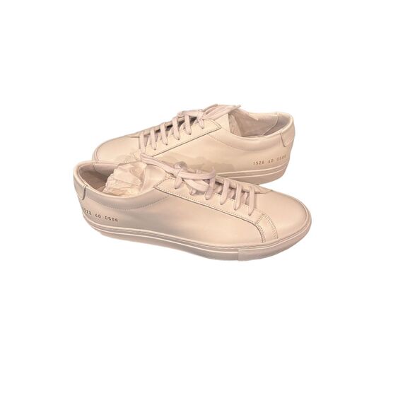 Common Projects Men's White Achilles 40 ( US 7.5) Low-Top Sneakers Shoes NIB - Picture 7 of 8